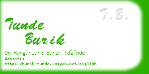 tunde burik business card